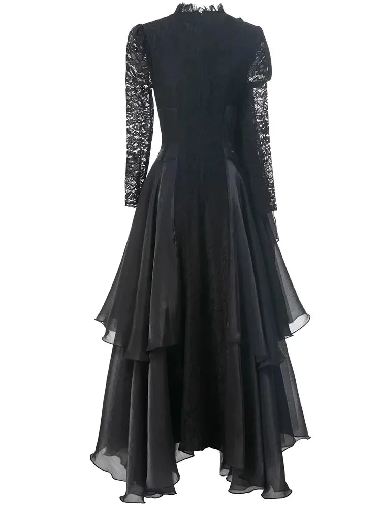 Cedar Lace Patchwork Maxi Dress