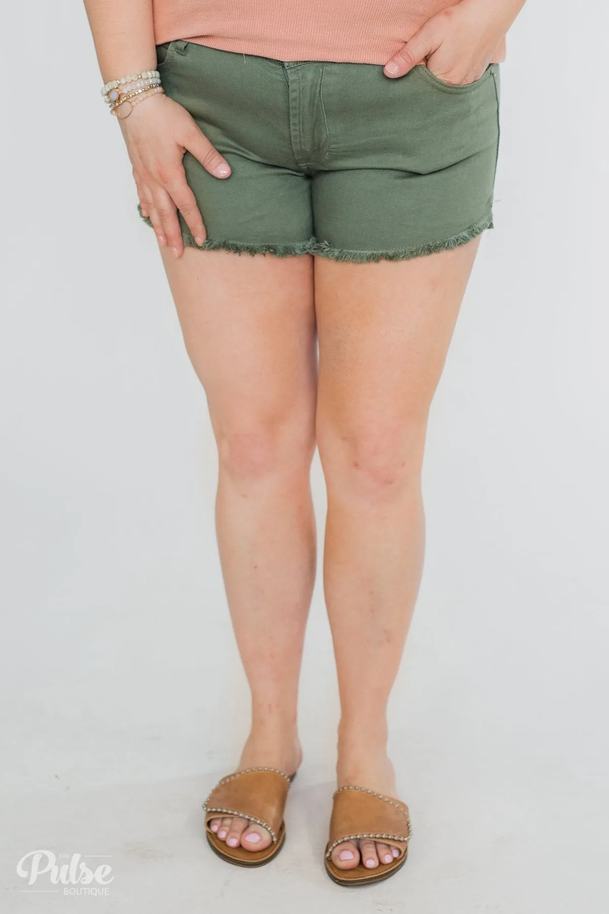 Celebrity Pink Shorts- Olive
