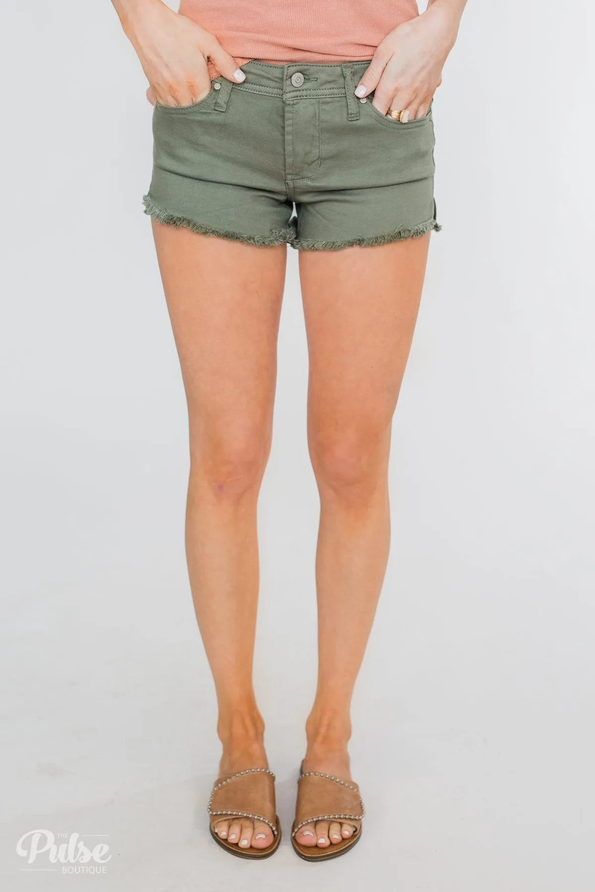 Celebrity Pink Shorts- Olive