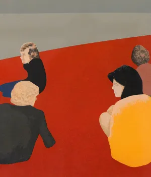CHARLES PACHTER "SIX FIGURES IN A LANDSCAPE", 1978