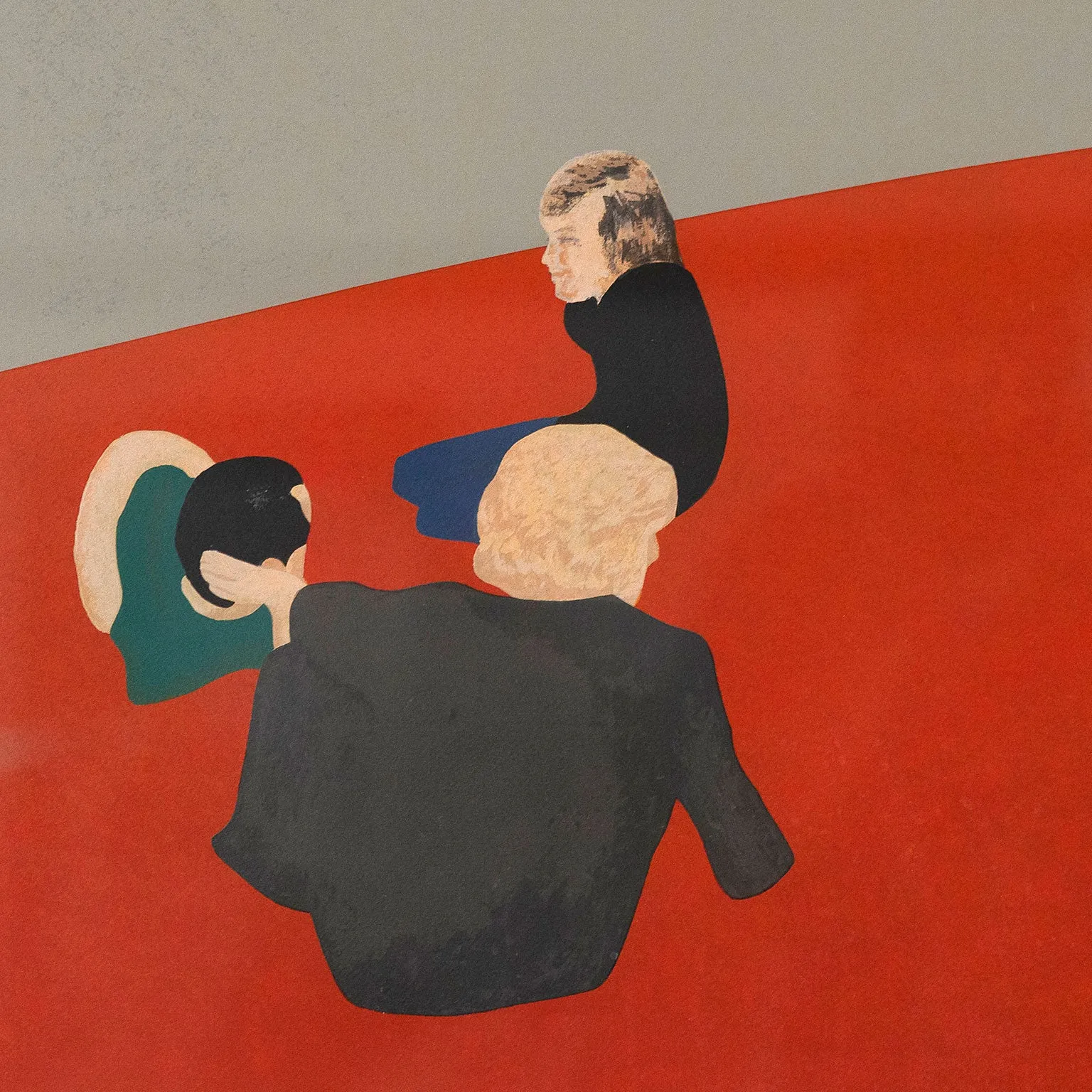 CHARLES PACHTER "SIX FIGURES IN A LANDSCAPE", 1978