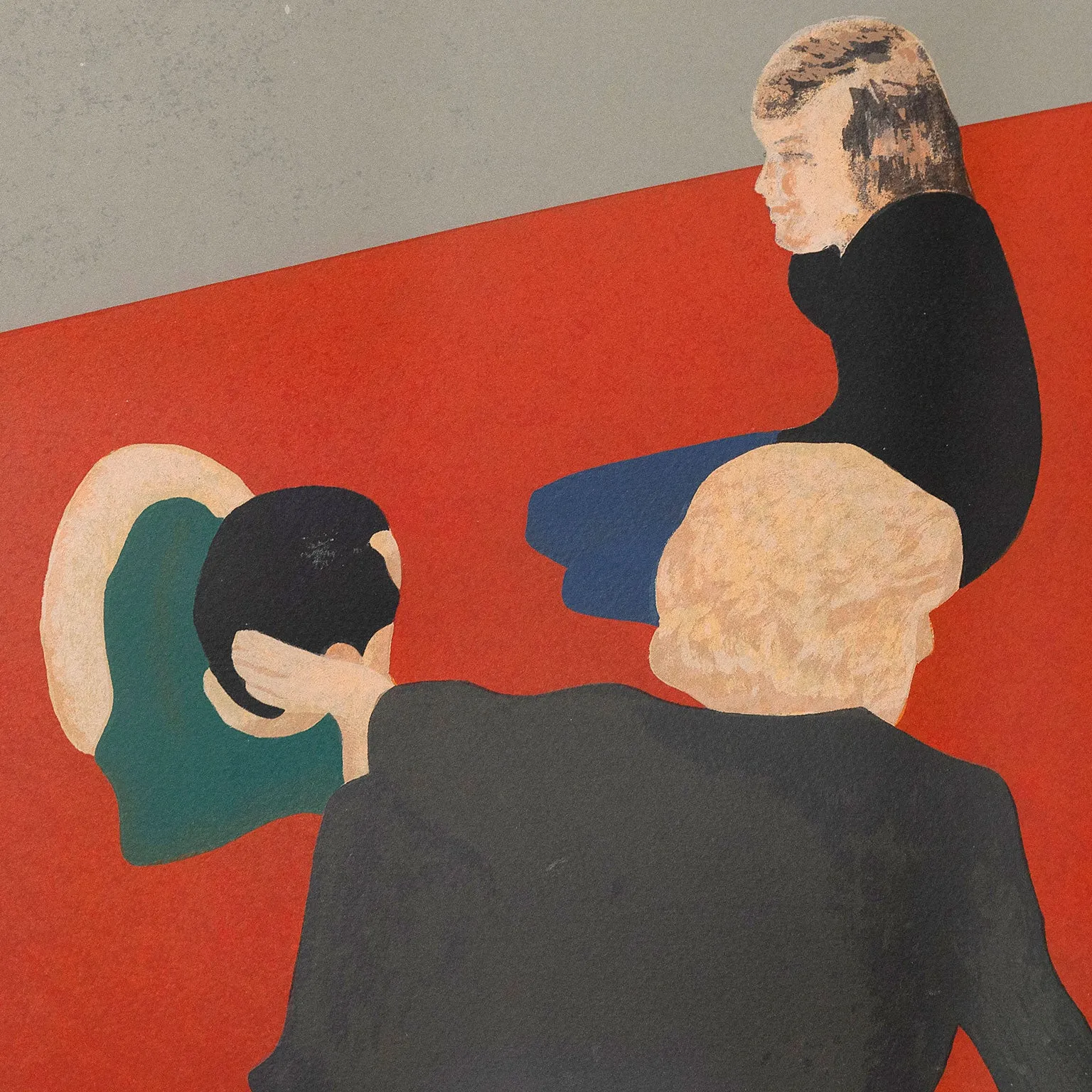 CHARLES PACHTER "SIX FIGURES IN A LANDSCAPE", 1978