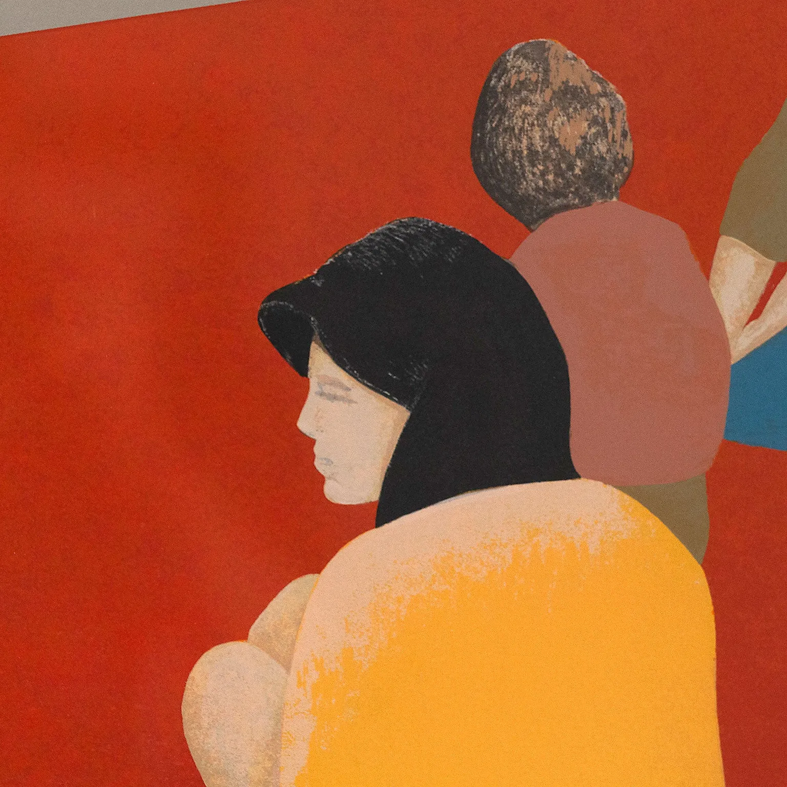 CHARLES PACHTER "SIX FIGURES IN A LANDSCAPE", 1978