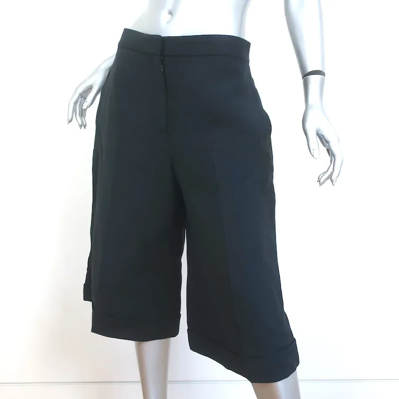 Christian Dior Bermuda Shorts Black Cashmere-Blend Size US 2