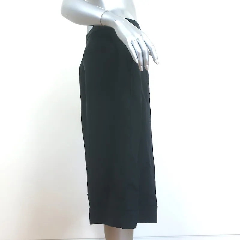 Christian Dior Bermuda Shorts Black Cashmere-Blend Size US 2