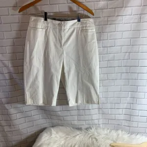 Claudia Ev White Flatter Tummy Shorts NWT …