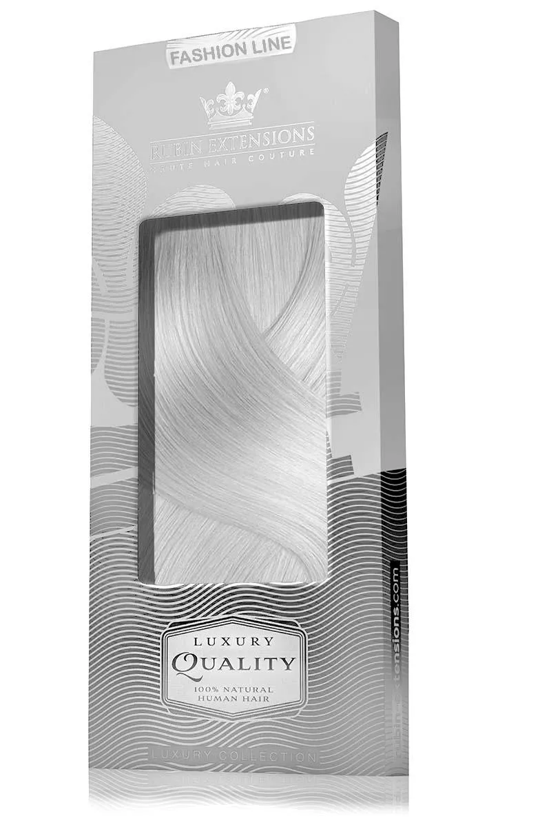 CLIP-IN EXTENSIONS LUXURY  Metallic Silver Blonde