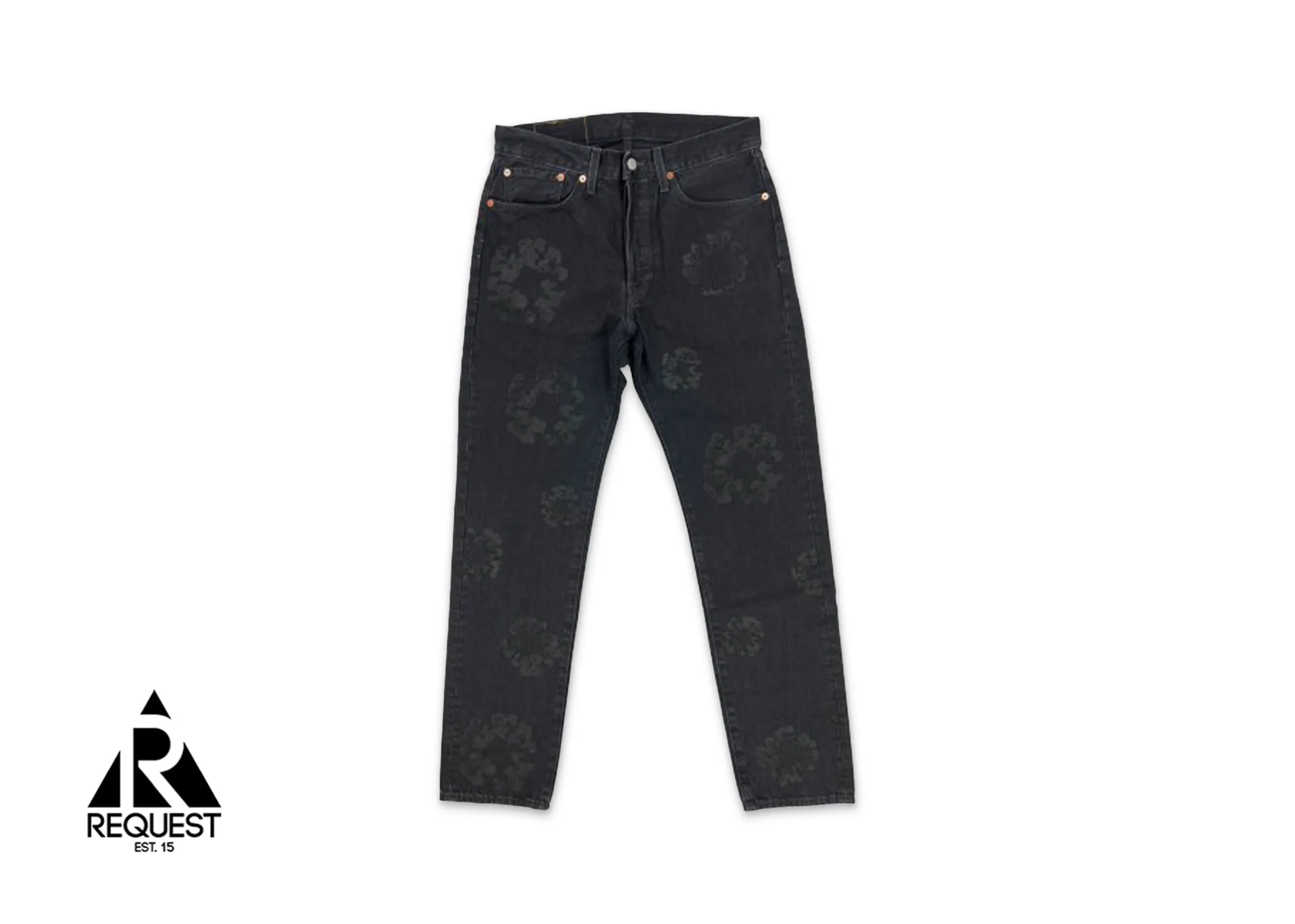 Cotton Wreath Denim "Mono Black"