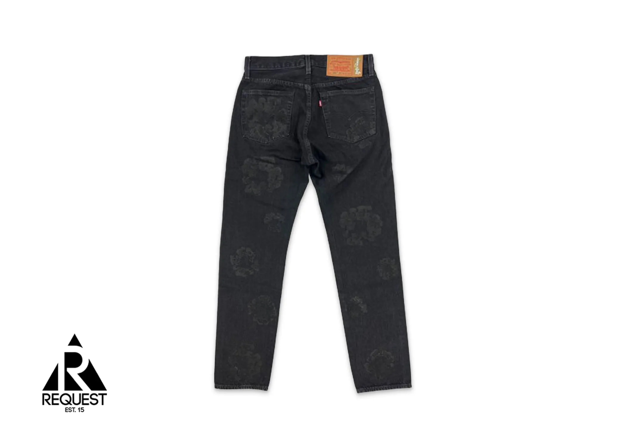 Cotton Wreath Denim "Mono Black"