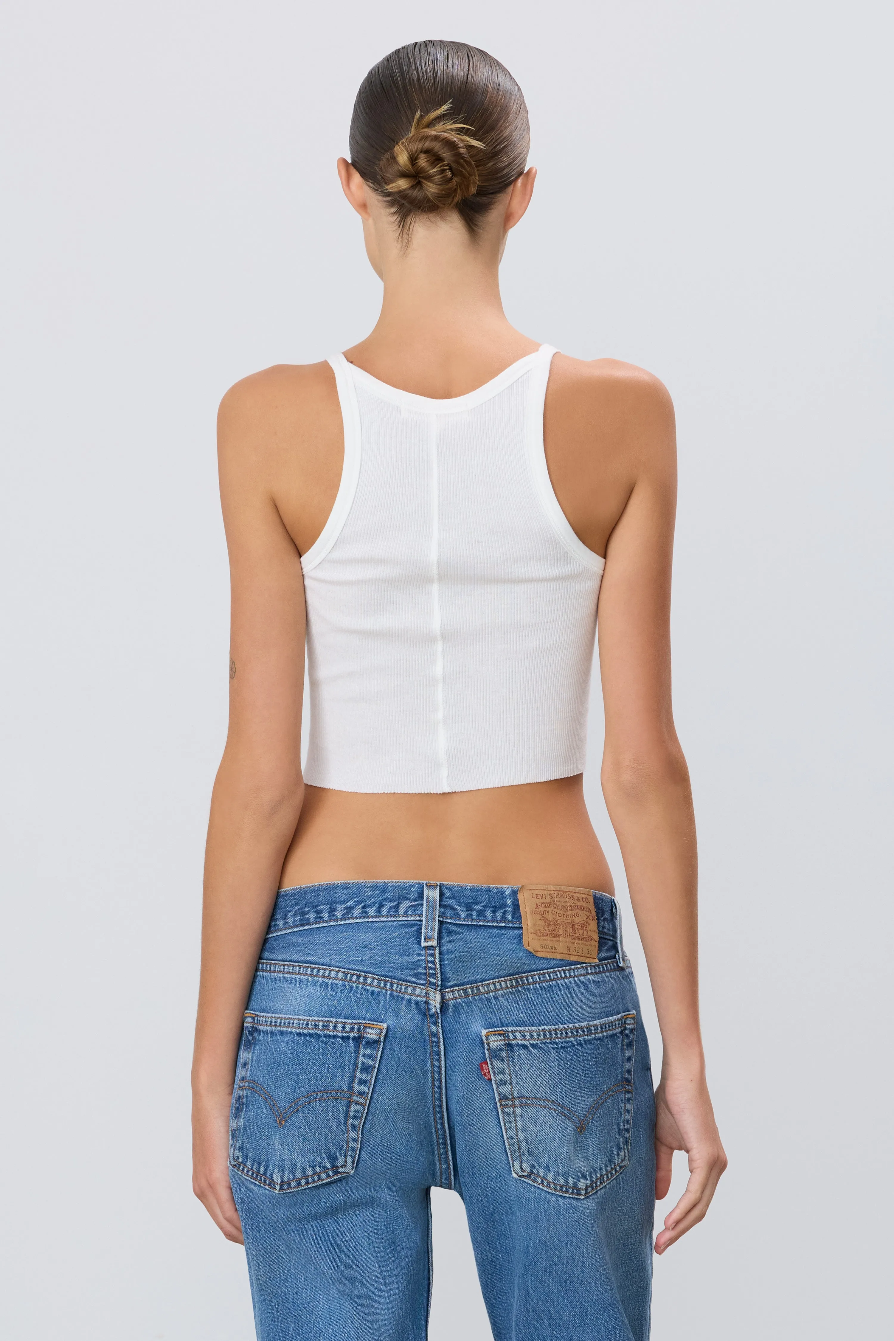 Cropped Rib Tank
