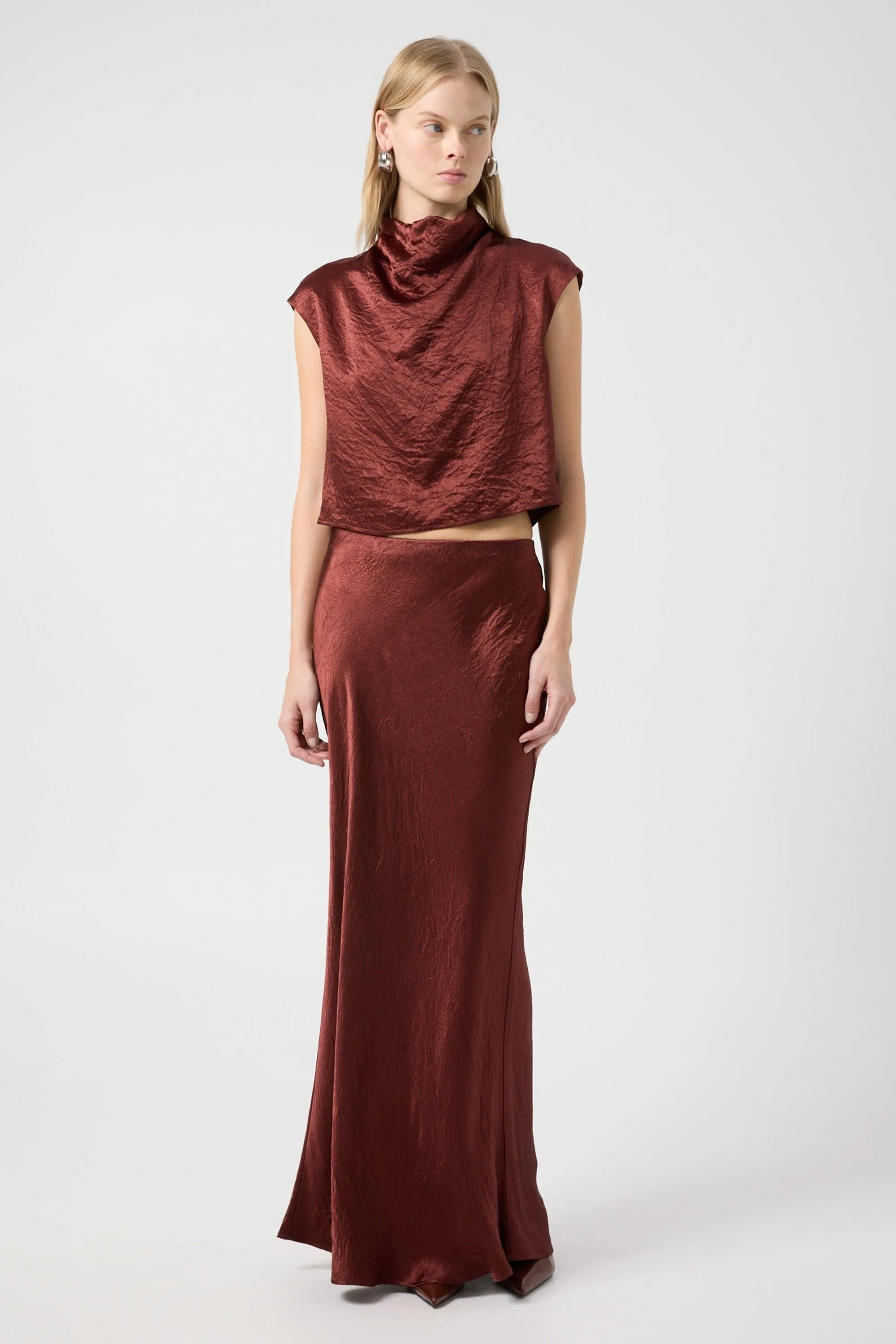 CRUSH DRAPE TANK | SHIRAZ