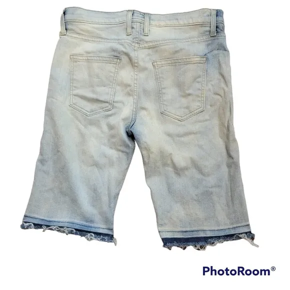 Current/Elliott Ocean Spray The Bermuda Short Raw Edges Size 26