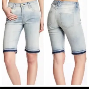Current/Elliott Ocean Spray The Bermuda Short Raw Edges Size 26
