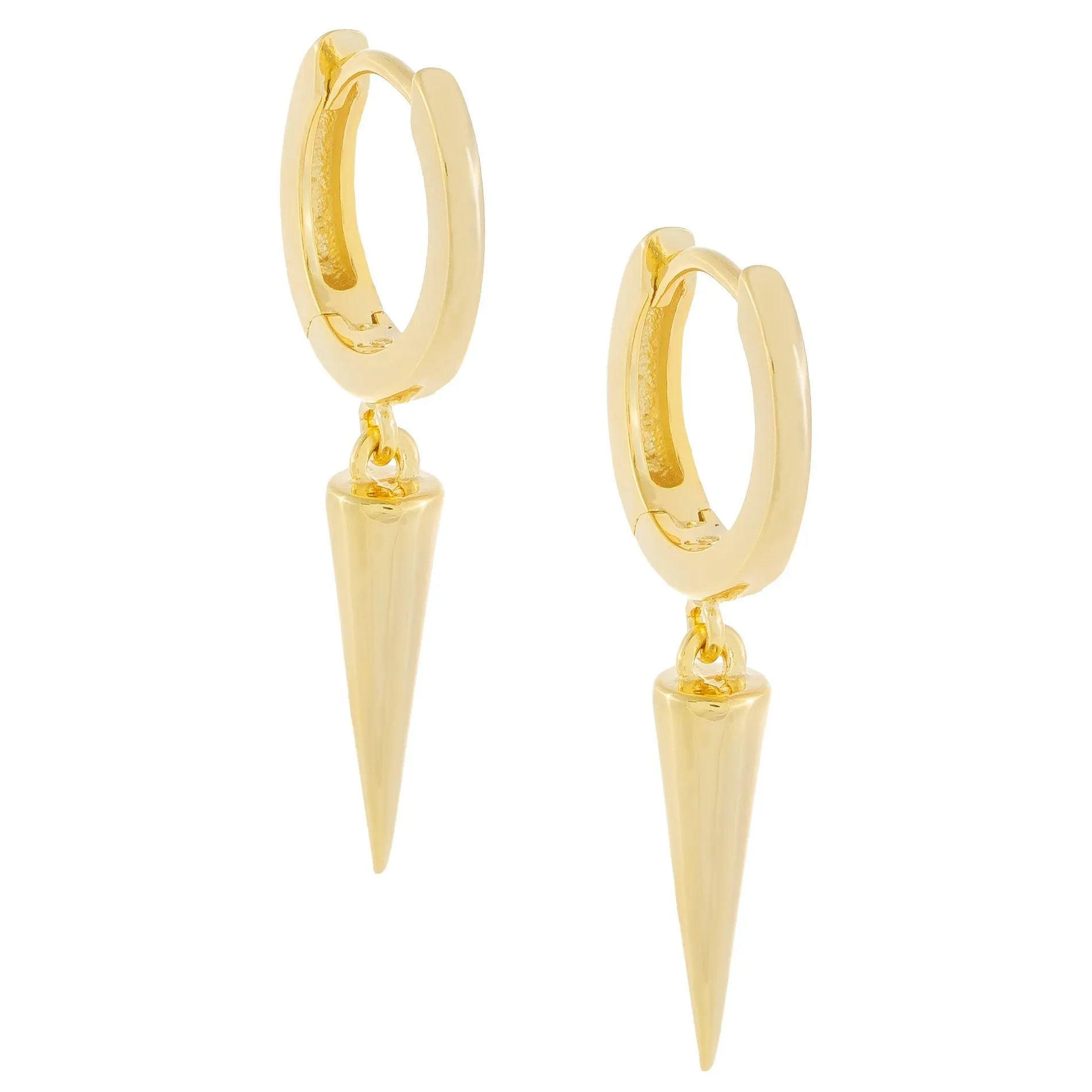 Dangling Spike Huggie Earring
