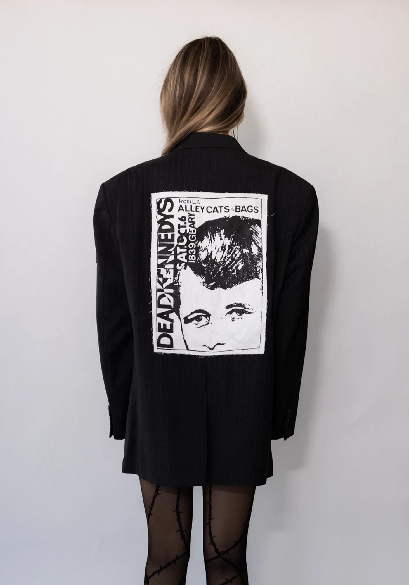 Dark Gray Pinstripe Dead Kennedy's Blazer