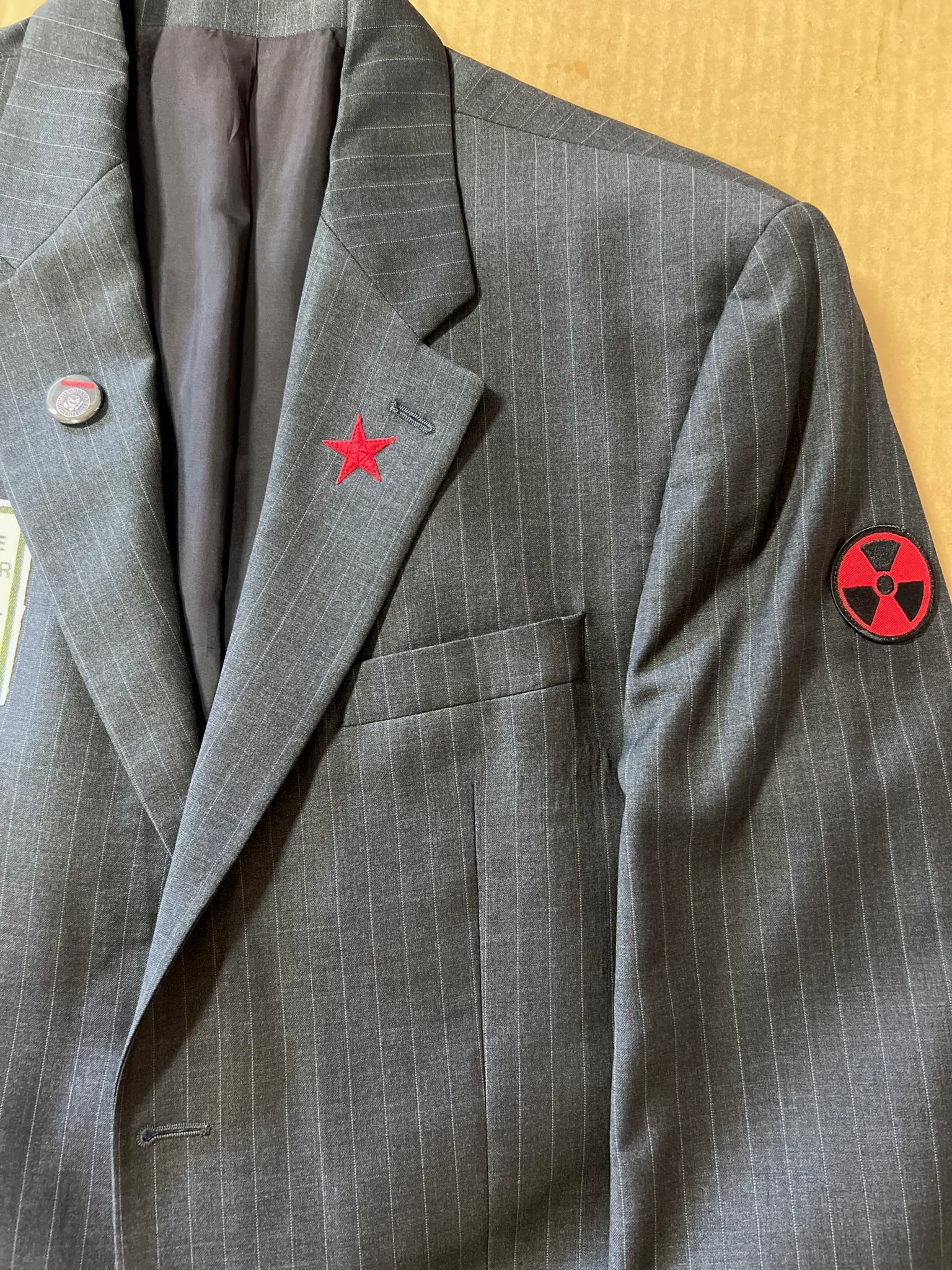 Dark Gray Pinstripe Dead Kennedy's Blazer