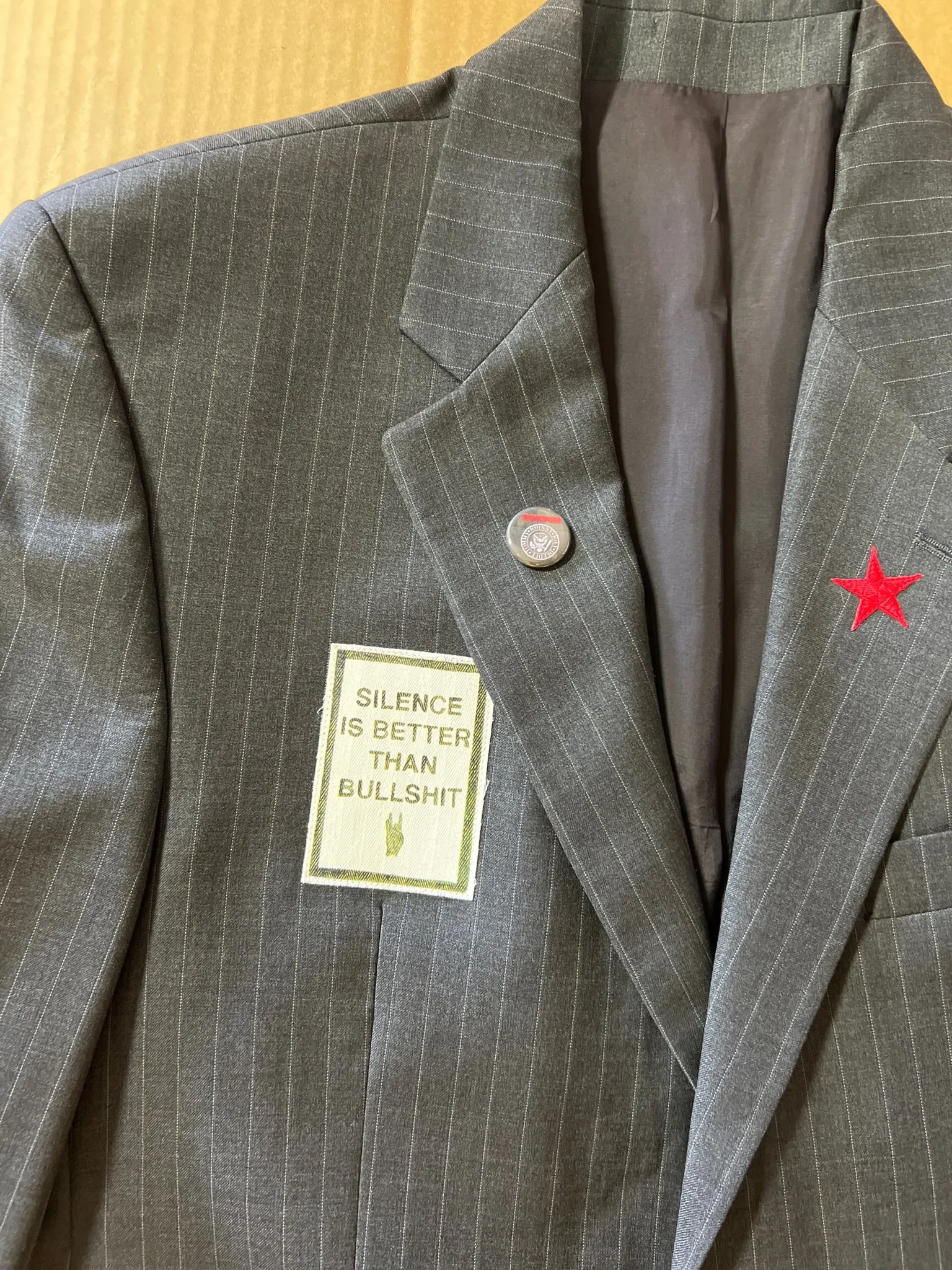 Dark Gray Pinstripe Dead Kennedy's Blazer