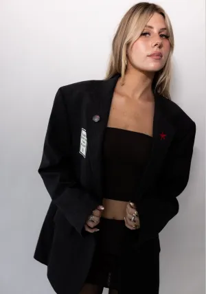 Dark Gray Pinstripe Dead Kennedy's Blazer