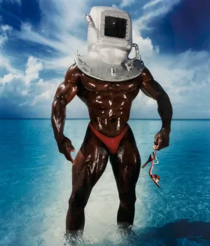 DAVID LACHAPELLE "MAN WITH DIVING BELL" 1995
