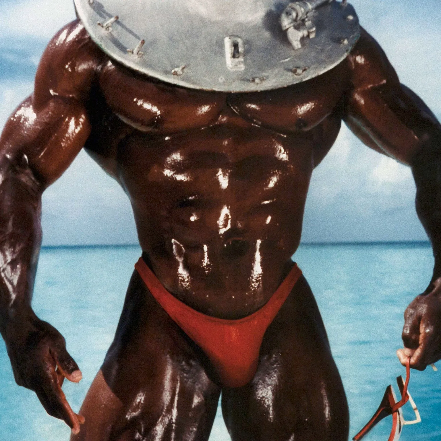 DAVID LACHAPELLE "MAN WITH DIVING BELL" 1995