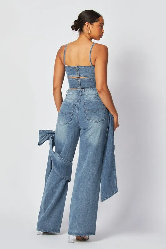 Dayla 2pc Tie Denim Set