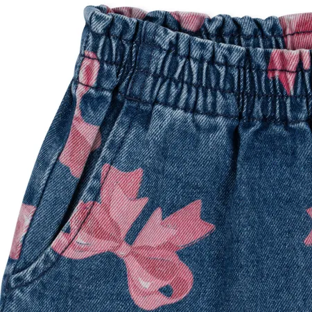 Denim Bow Trousers