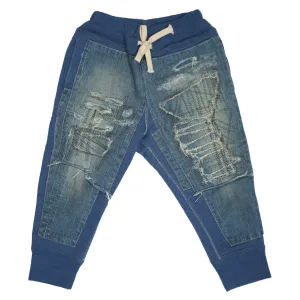 DENIM DUNGAREE LONG PANTS