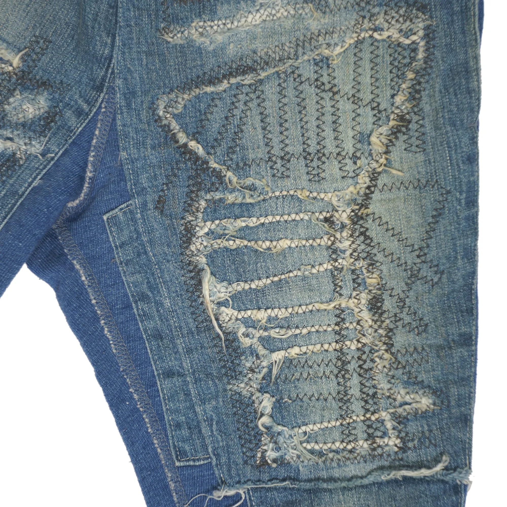 DENIM DUNGAREE LONG PANTS