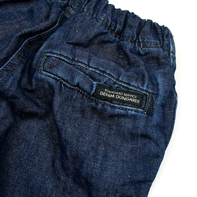 DENIM DUNGAREE PANTS
