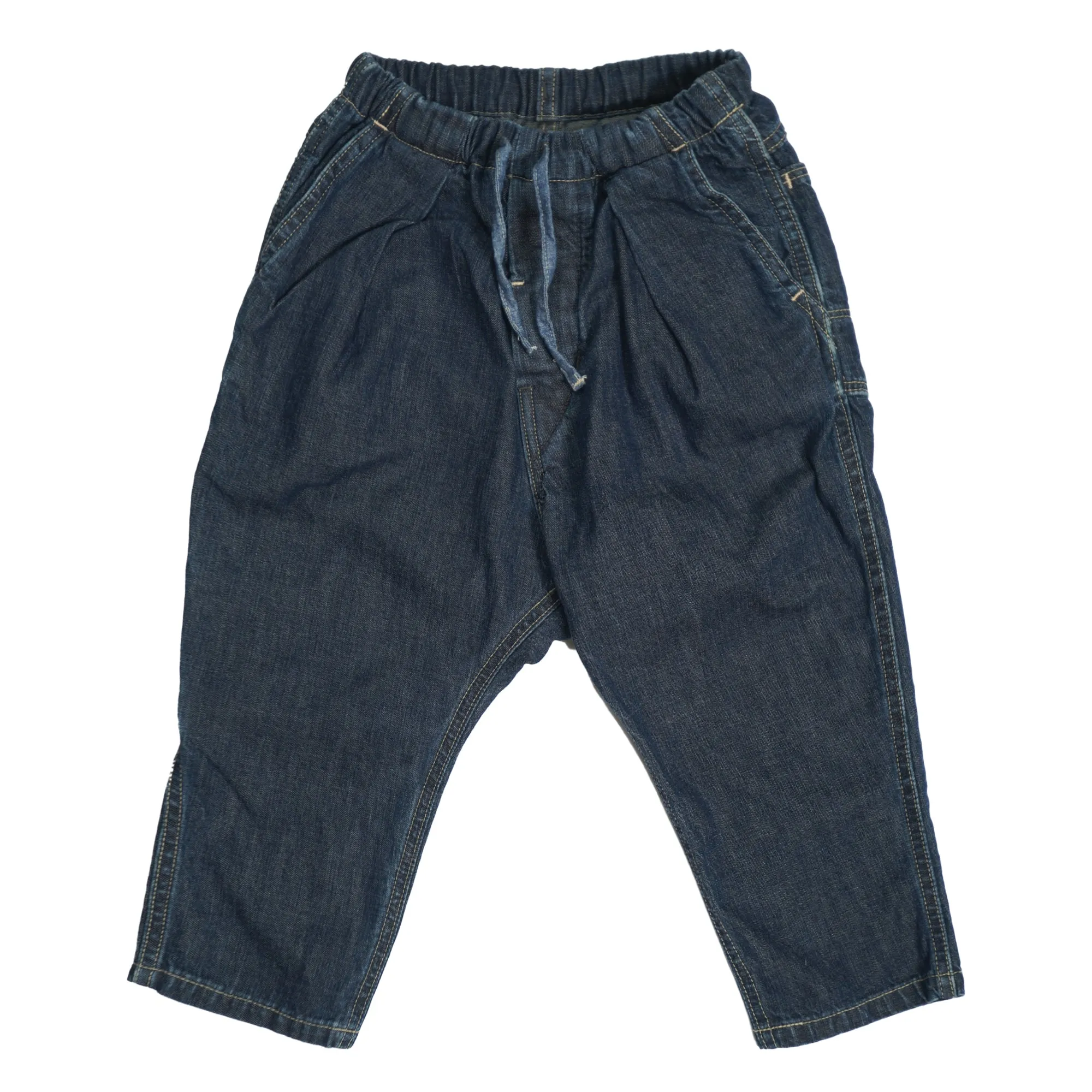 DENIM DUNGAREE PANTS
