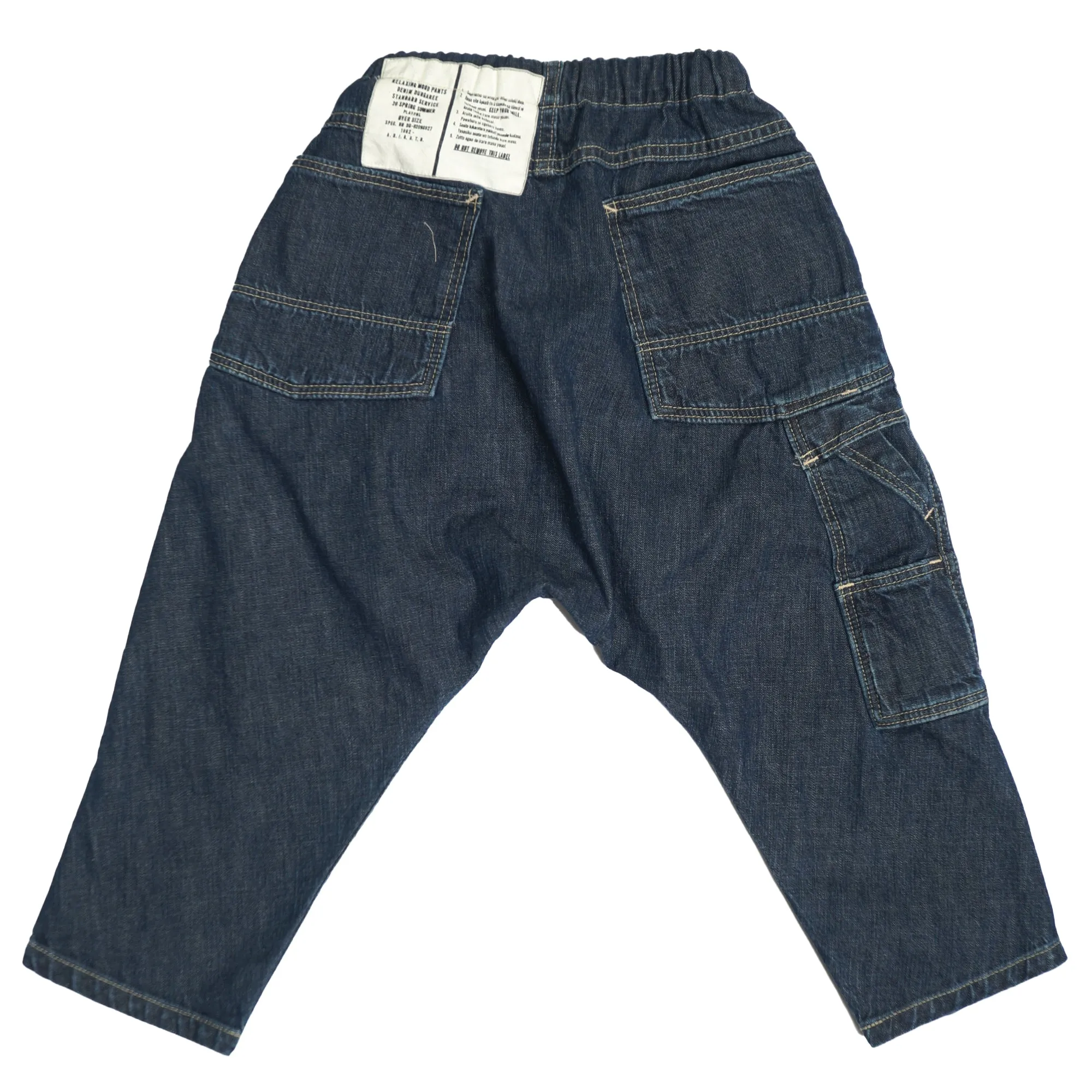DENIM DUNGAREE PANTS