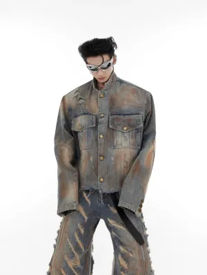 Destroyed Denim Jacket