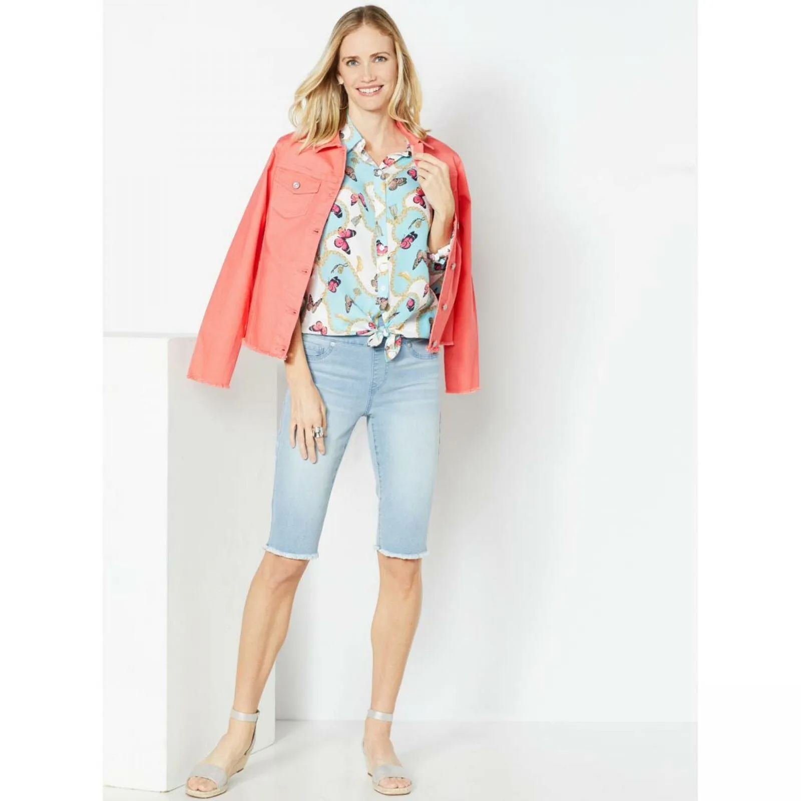 DG2 by Diane Gilman Women's Pull On Bermuda Shorts