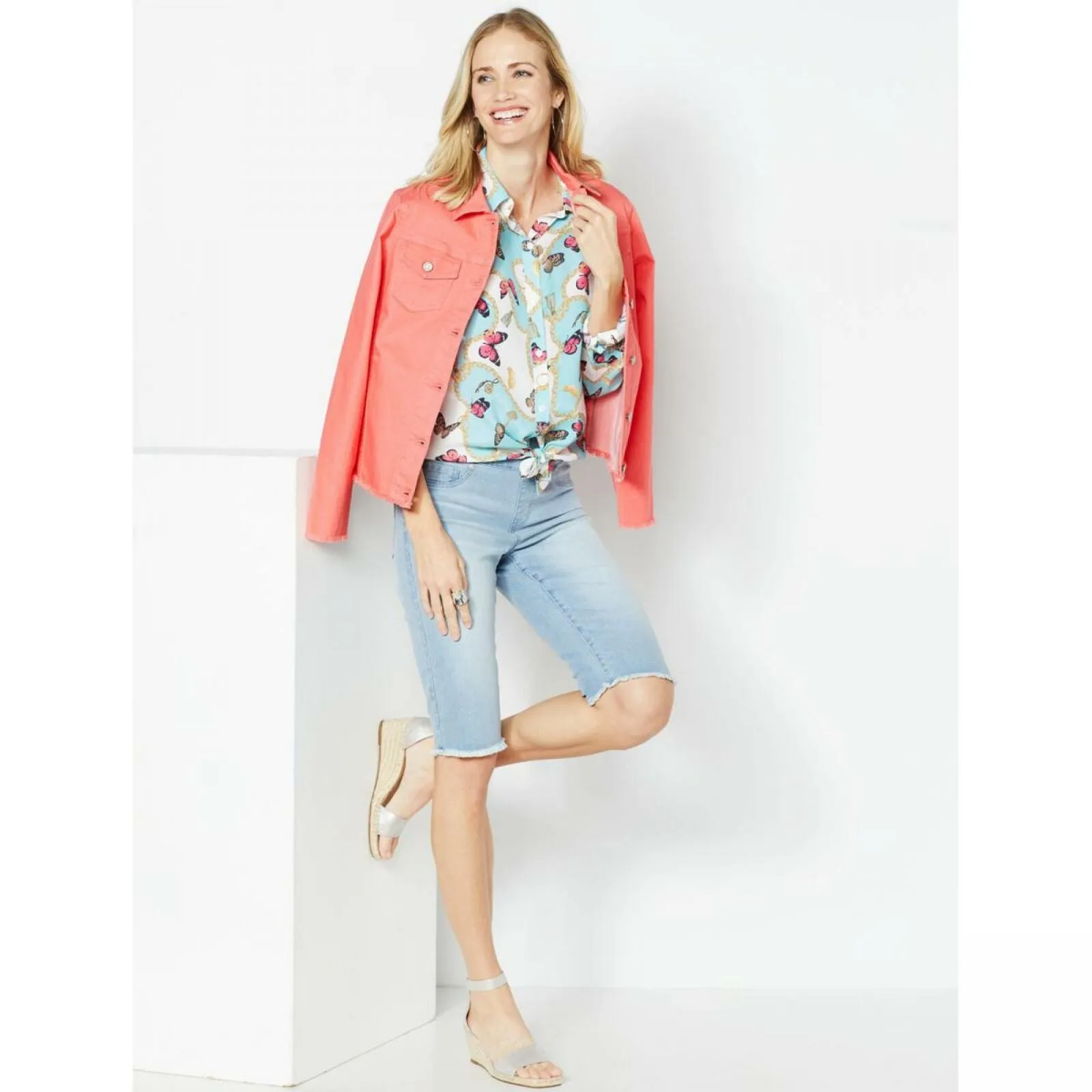 DG2 by Diane Gilman Women's Pull On Bermuda Shorts