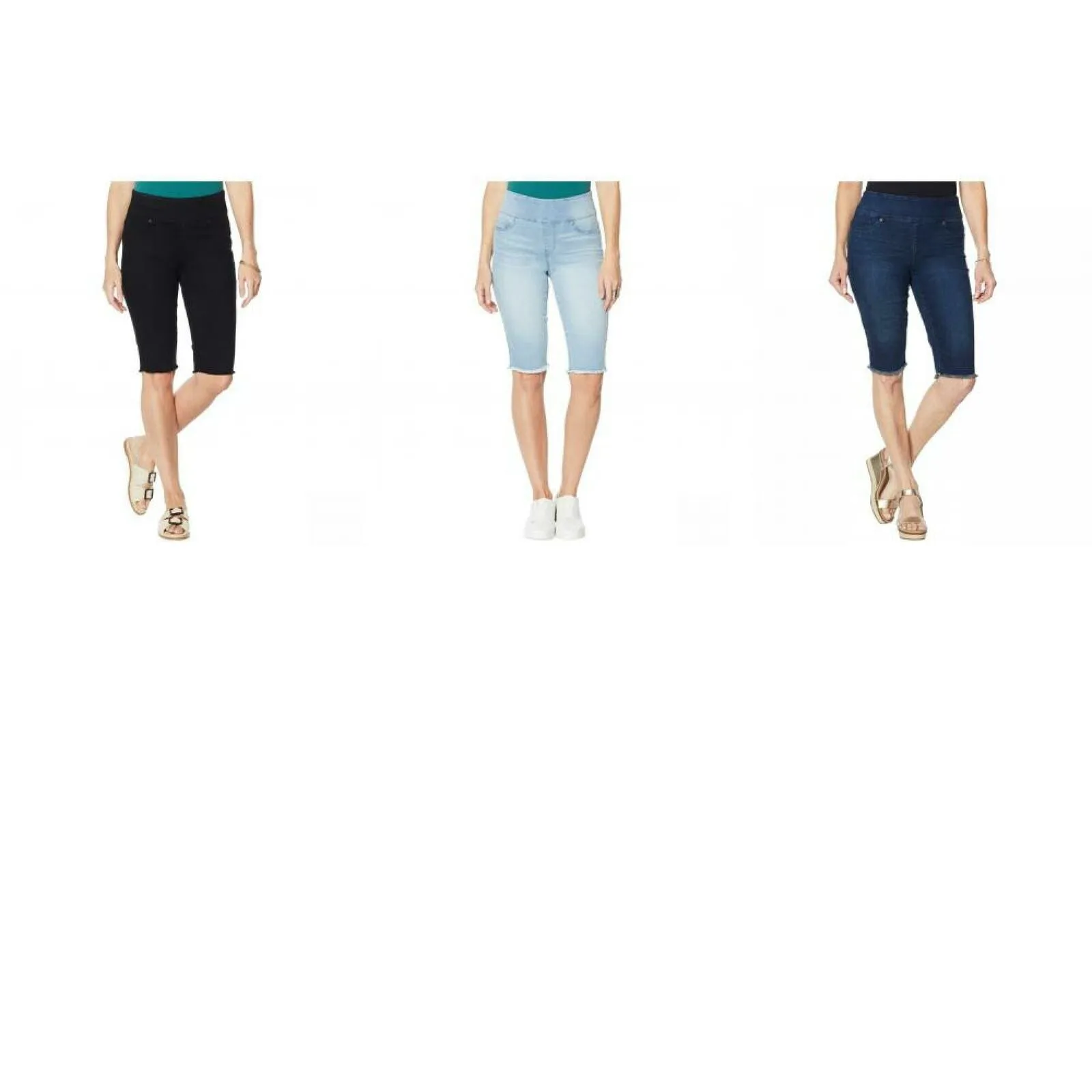 DG2 by Diane Gilman Women's Pull On Bermuda Shorts