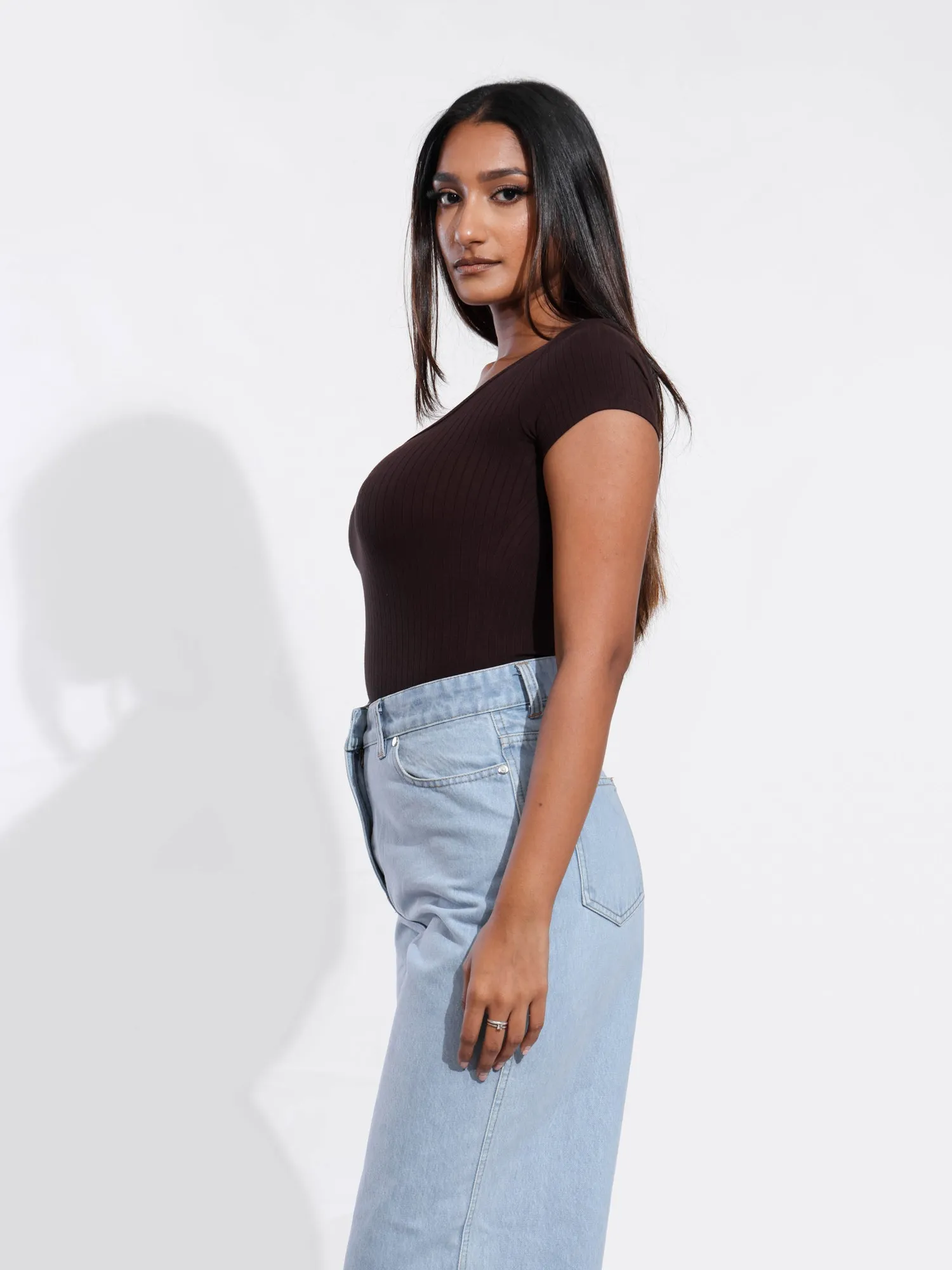 Donna Squre Neck Body Suit