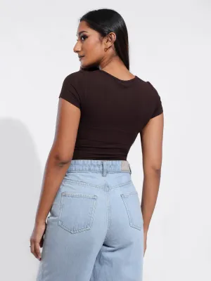 Donna Squre Neck Body Suit