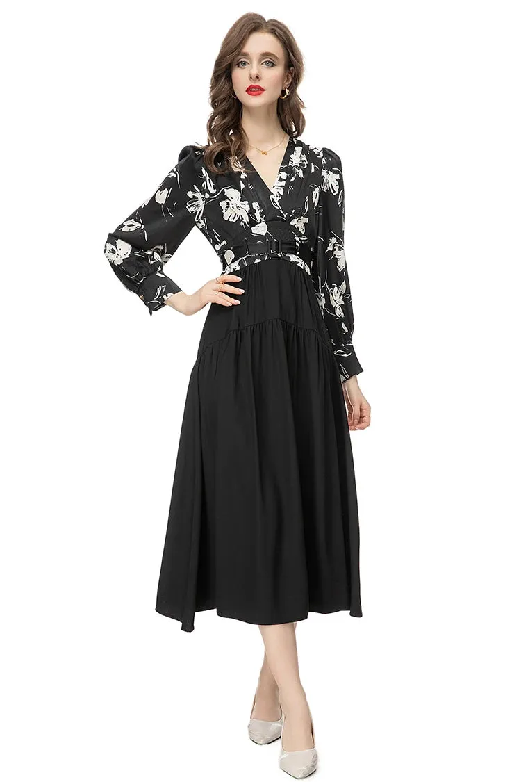 Eloise  Slim A-Line Long Dress