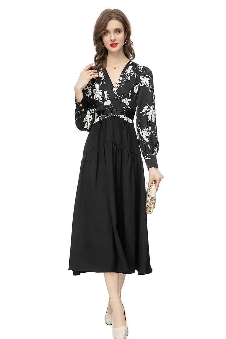Eloise  Slim A-Line Long Dress