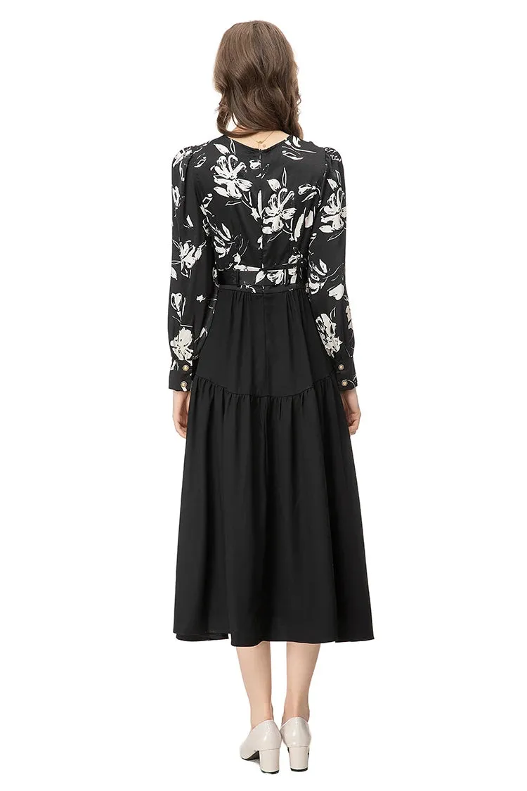 Eloise  Slim A-Line Long Dress