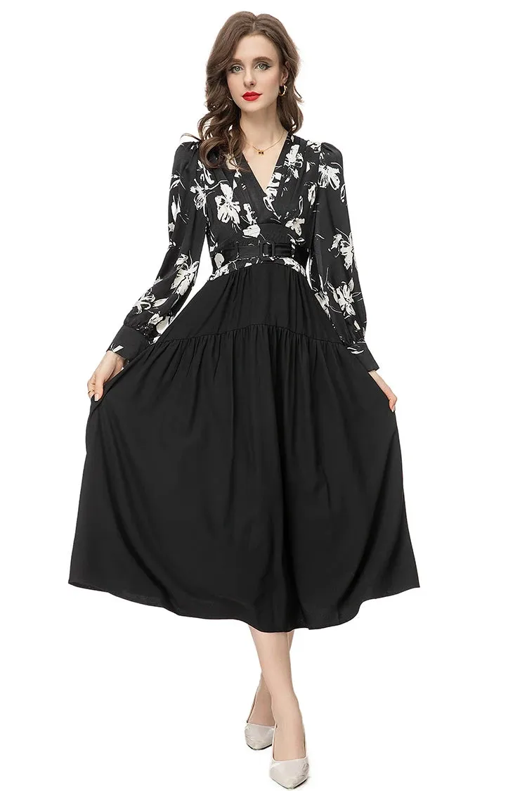 Eloise  Slim A-Line Long Dress
