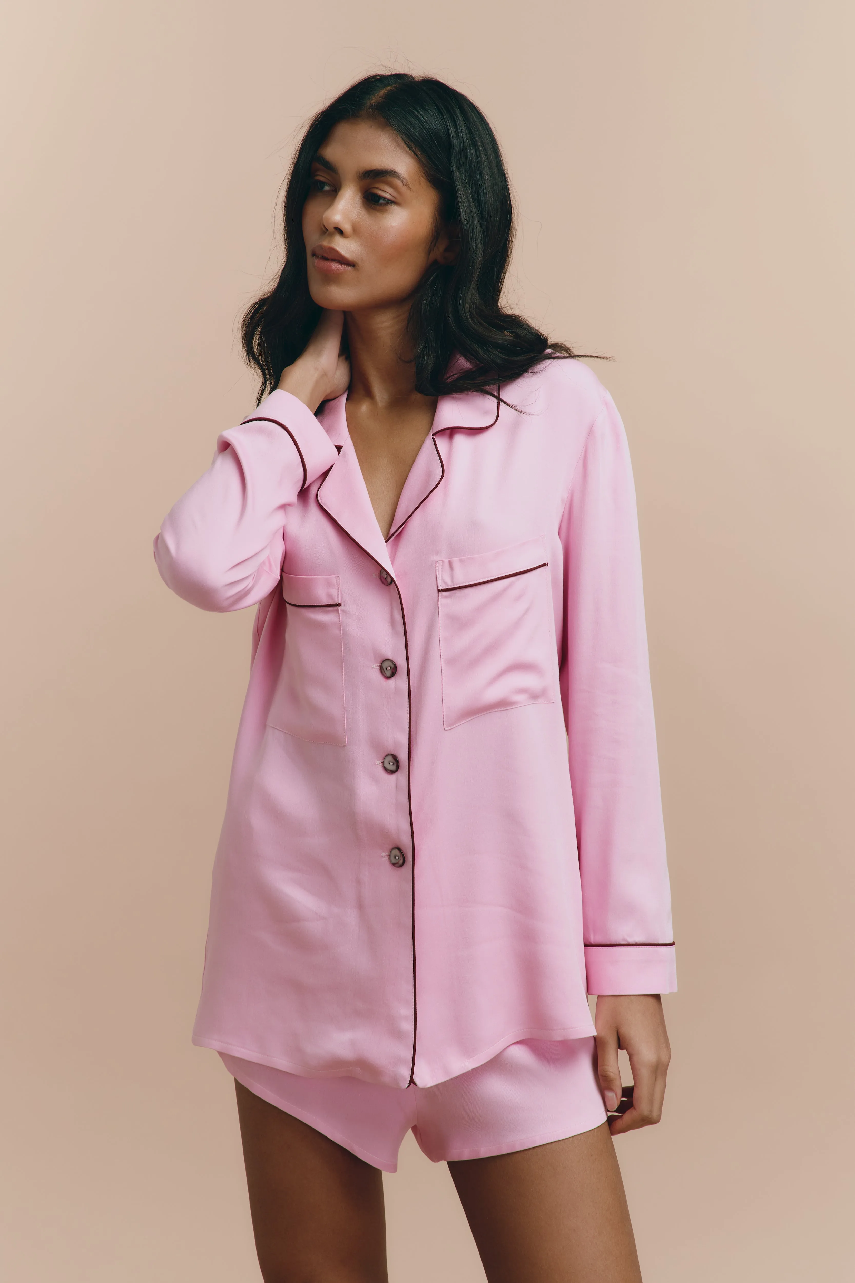 Emily pjs - Rose with shorts