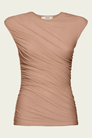 Ester Twist Tank in Moth