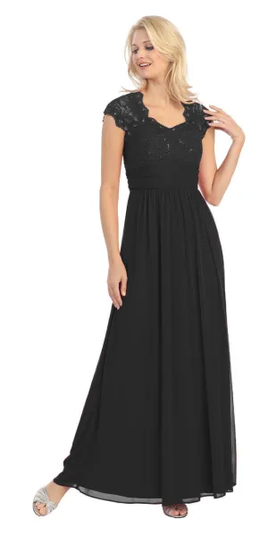 Eureka 2025 Sweetheart Neck Lace Bodice A-Line Floor Length Dress