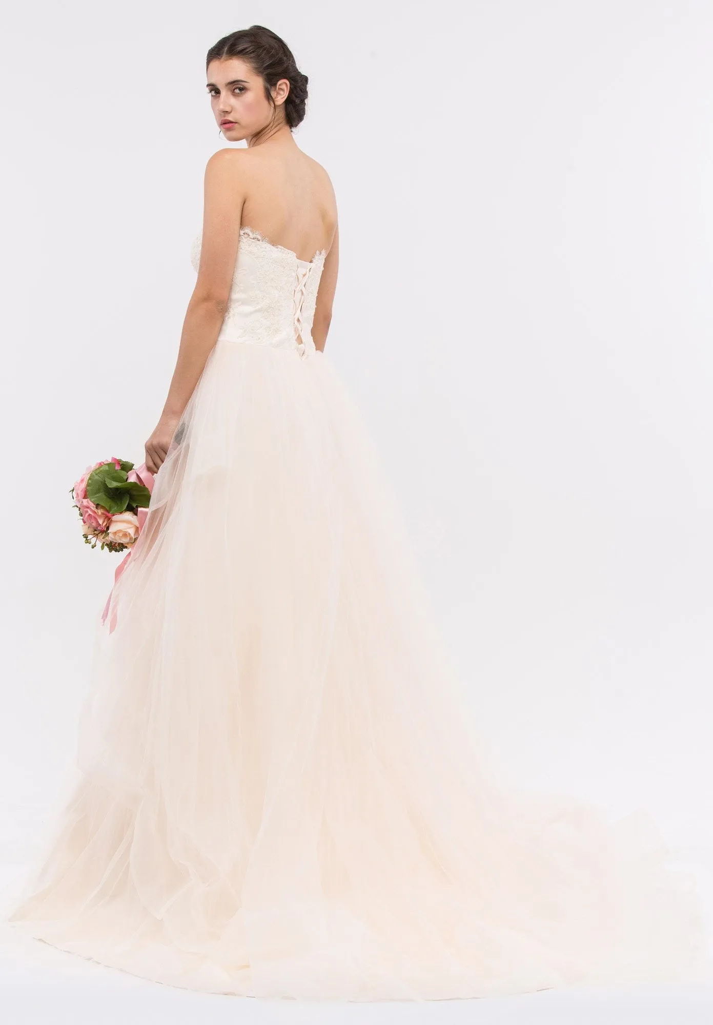 Eureka 6500 Strapless Sweetheart Neckline Embellished Wedding Gown