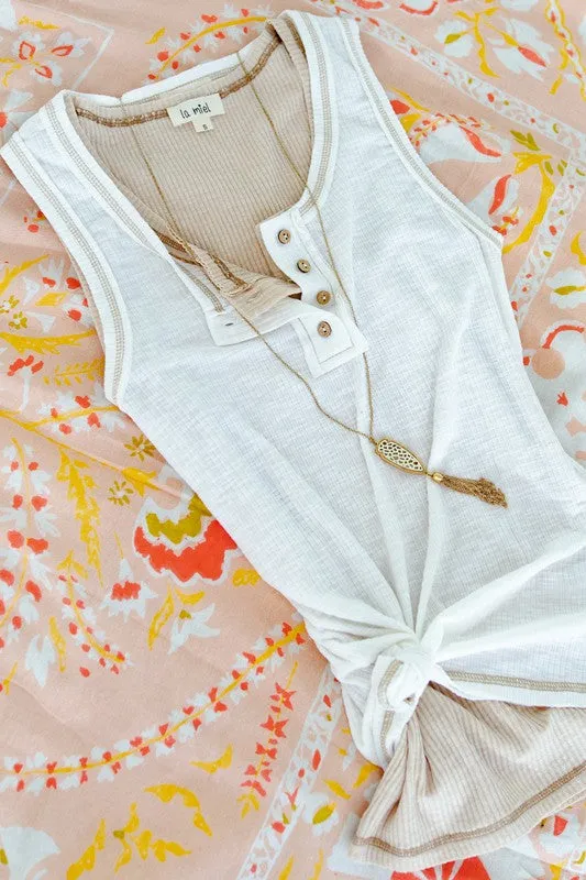 EVIE POINTELLE TANK