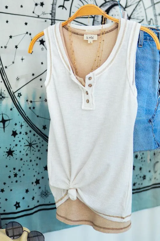 EVIE POINTELLE TANK