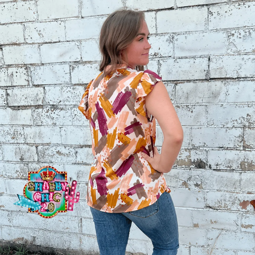 Falling into Fall Top - Plum