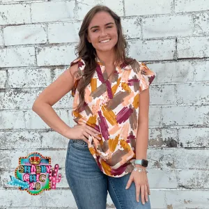 Falling into Fall Top - Plum