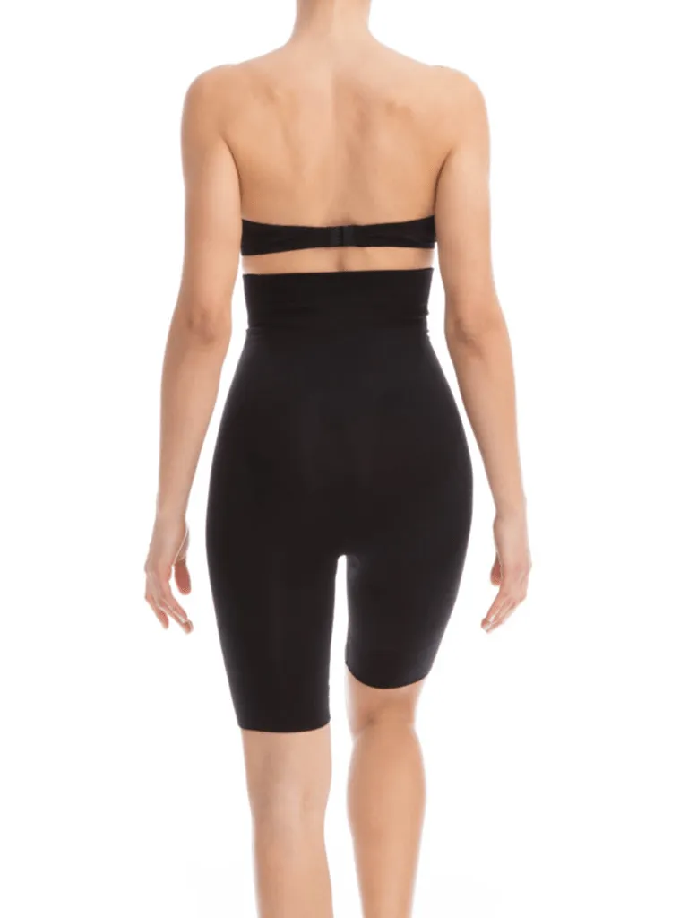 FarmaCell High Waist Knee Short - White/Nude/Black